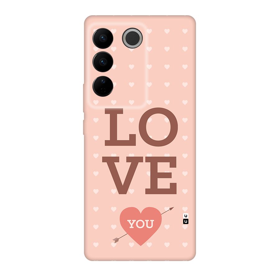 Love You Hearts Back Case for Vivo V27
