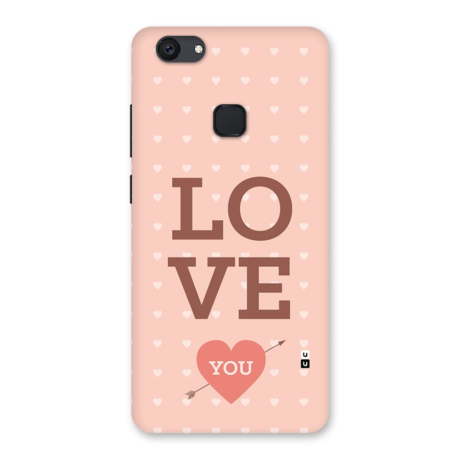 Love You Hearts Back Case for Vivo V7 Plus