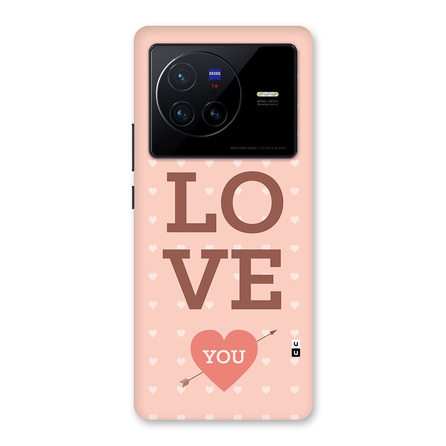 Love You Hearts Back Case for Vivo X80