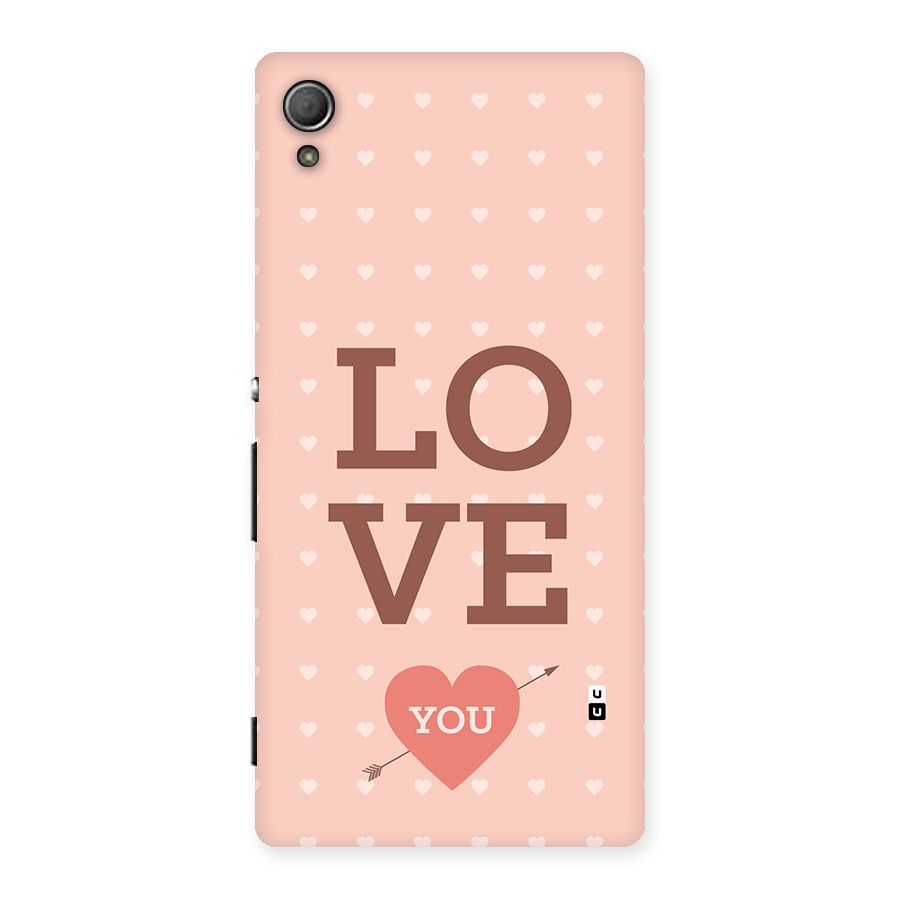 Love You Hearts Back Case for Xperia Z3 Plus