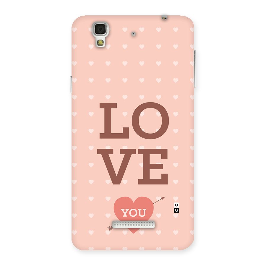 Love You Hearts Back Case for Yureka