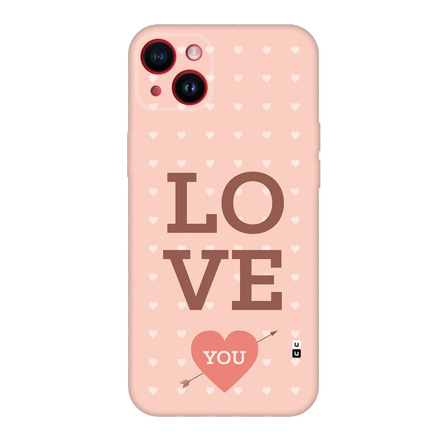 Love You Hearts Back Case for iPhone 14 Plus