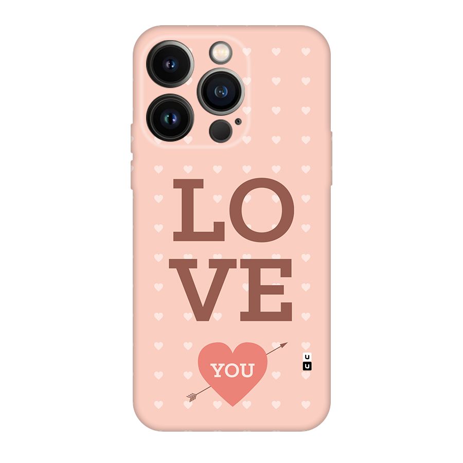 Love You Hearts Back Case for iPhone 14 Pro