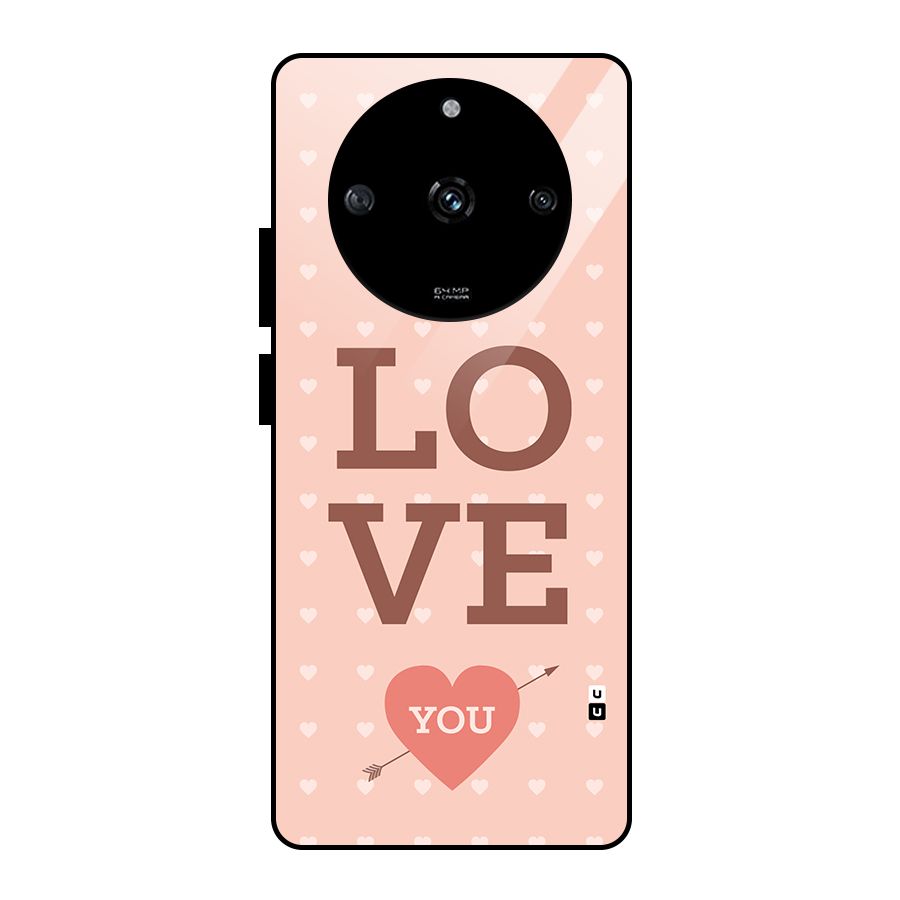 Love You Hearts Glass Back Case for Realme Narzo 60 5G