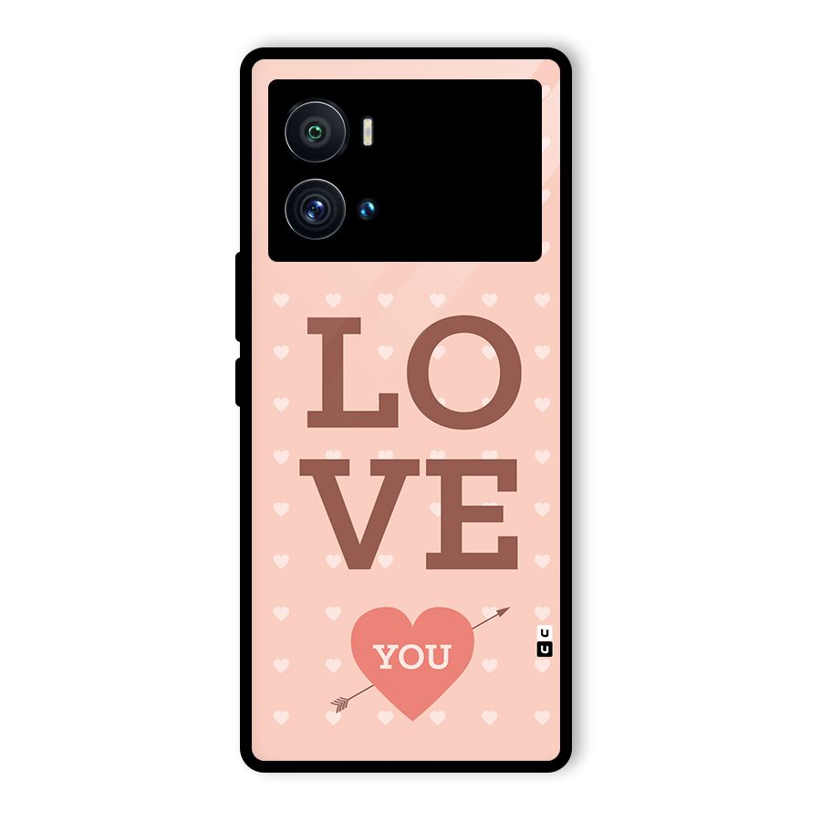 Love You Hearts Glass Back Case for Vivo iQOO 9 Pro