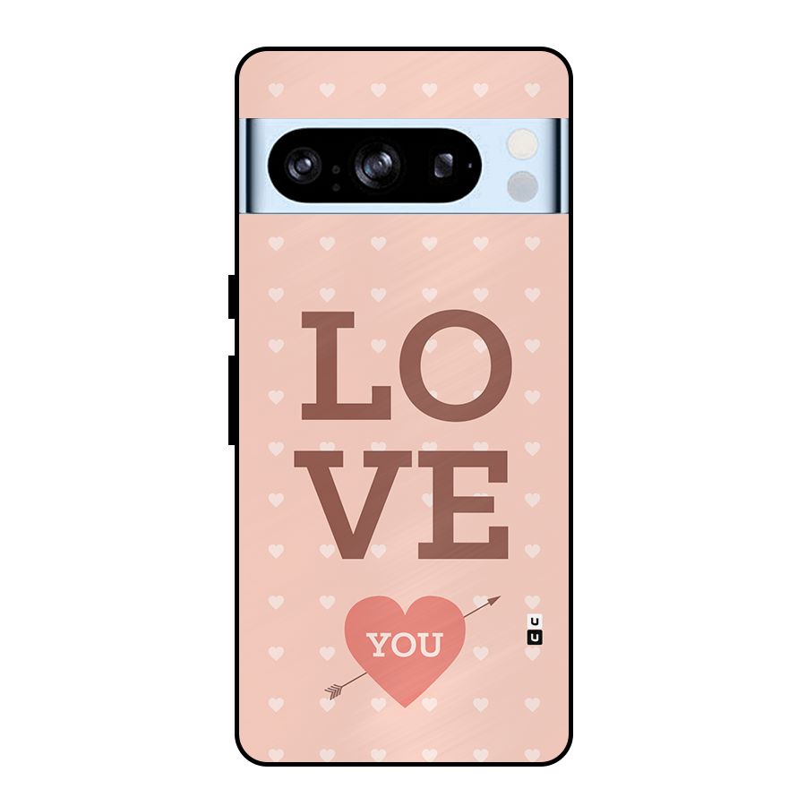 Love You Hearts Metal Back Case for Google Pixel 8 Pro