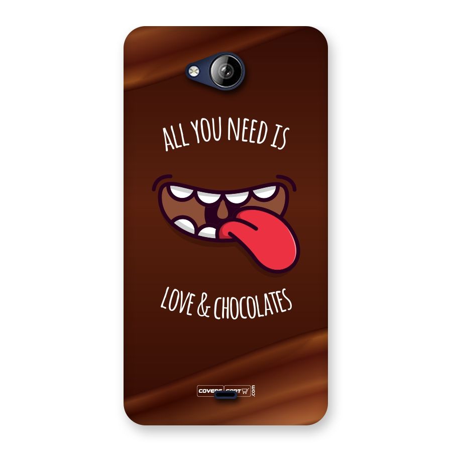 Love and Chocolates Back Case for Canvas Play Q355