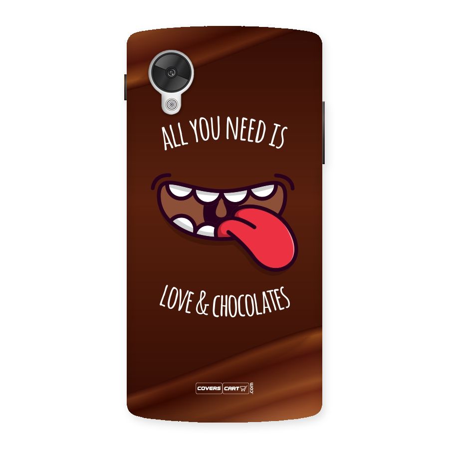 Love and Chocolates Back Case for Google Nexsus 5