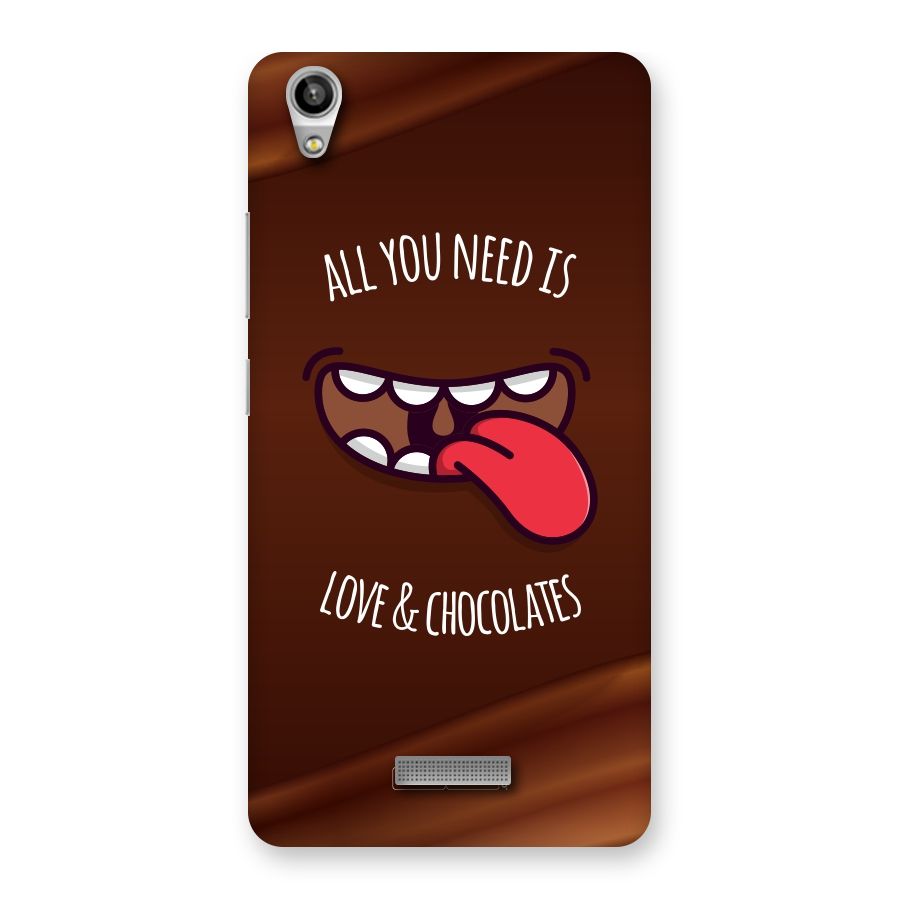 Love and Chocolates Back Case for Lava-Pixel-V1