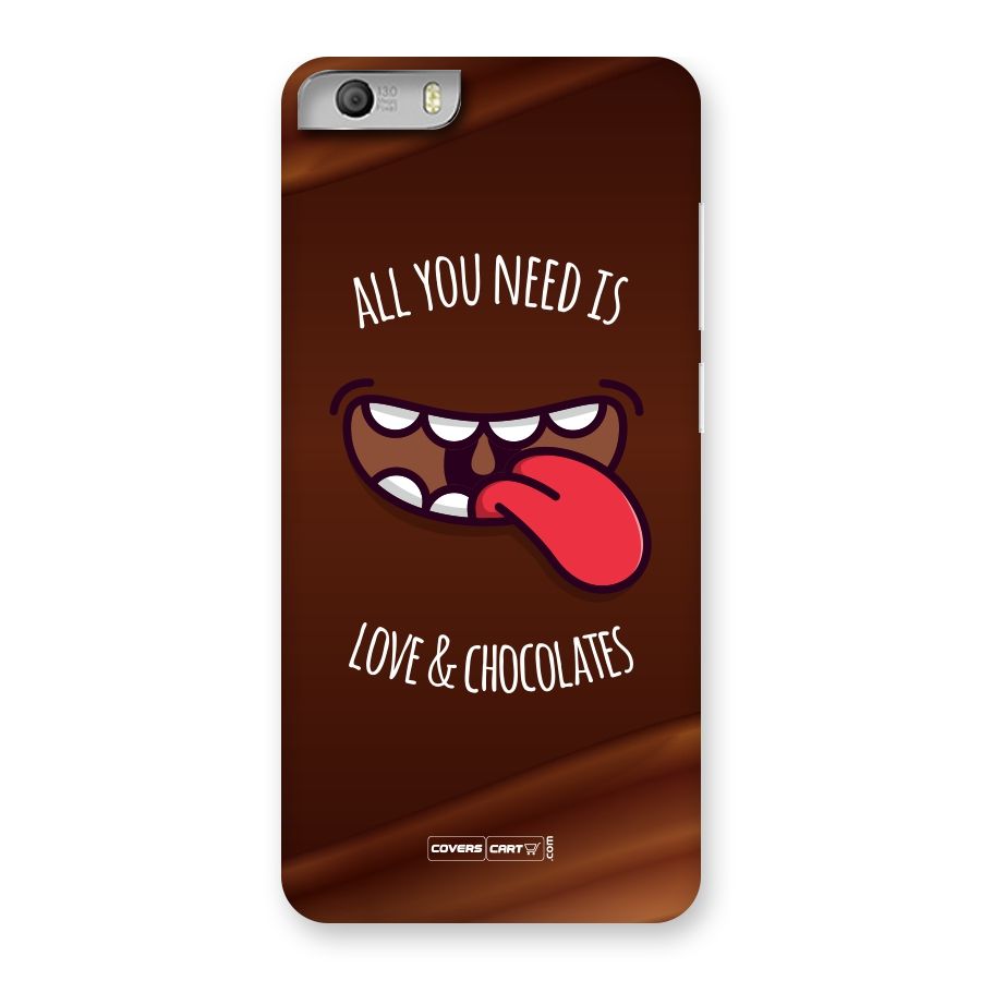 Love and Chocolates Back Case for Micromax Canvas Knight 2