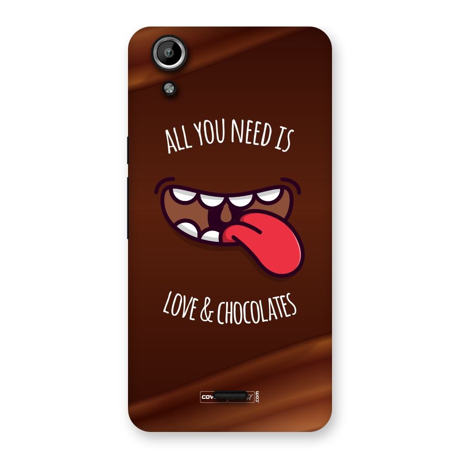 Love and Chocolates Back Case for Micromax Canvas Selfie Lens Q345