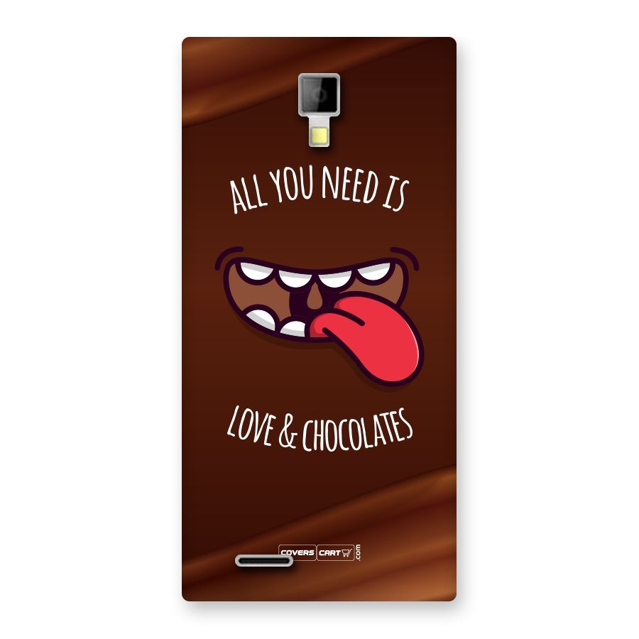 Love and Chocolates Back Case for Micromax Canvas Xpress A99