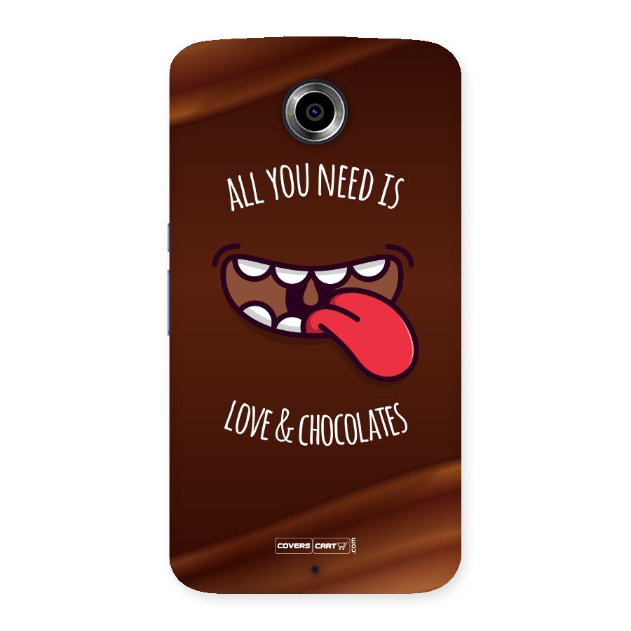 Love and Chocolates Back Case for Nexsus 6