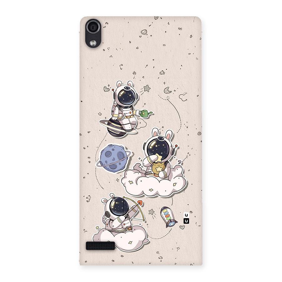 Lovely Astronaut Playing Back Case for Ascend P6