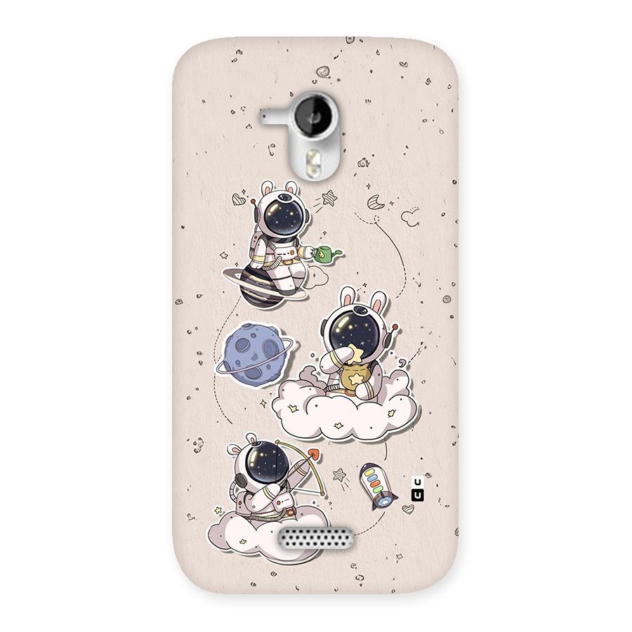 Lovely Astronaut Playing Back Case for Canvas HD A116