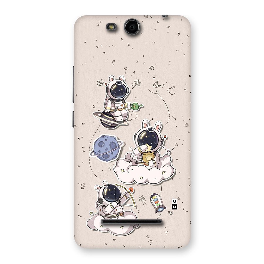 Lovely Astronaut Playing Back Case for Canvas Juice 3 Q392