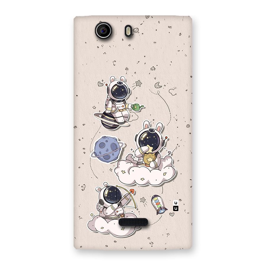 Lovely Astronaut Playing Back Case for Canvas Nitro 2 E311