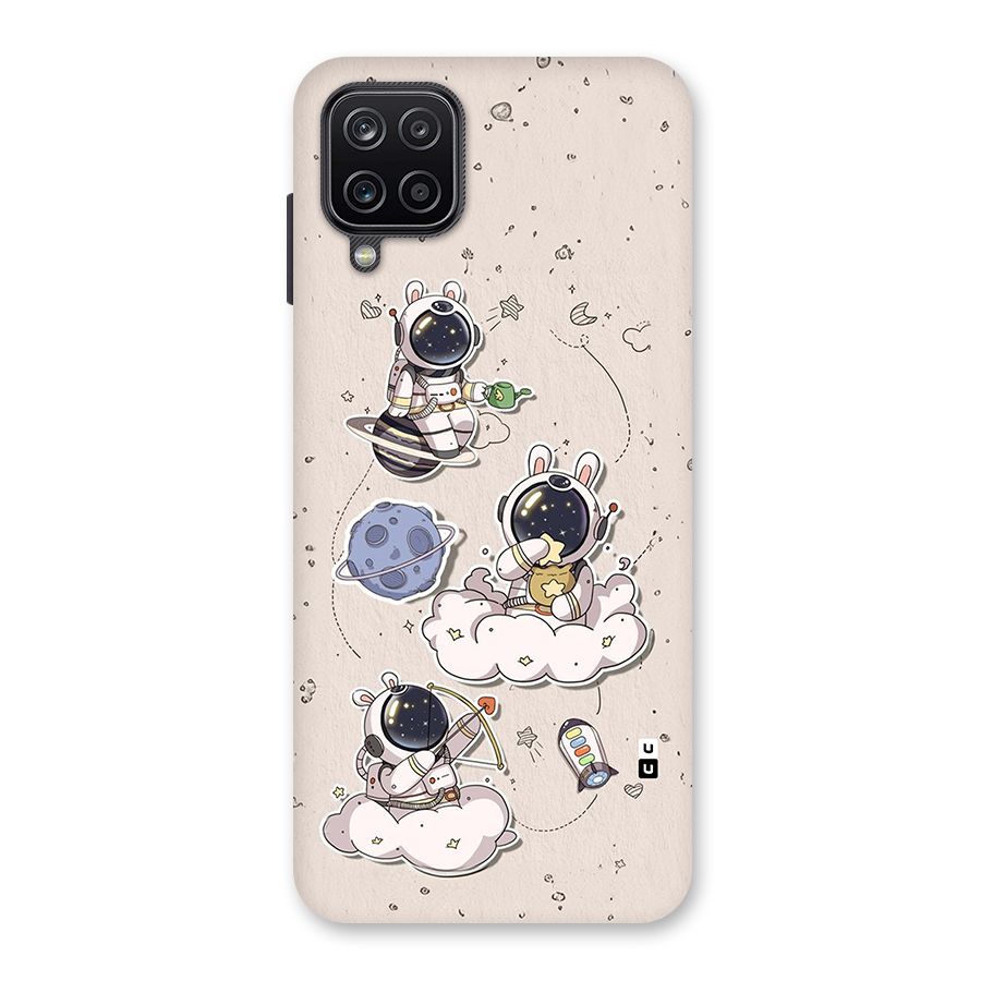 Lovely Astronaut Playing Back Case for Galaxy A12