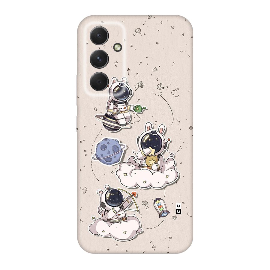 Lovely Astronaut Playing Back Case for Galaxy A54