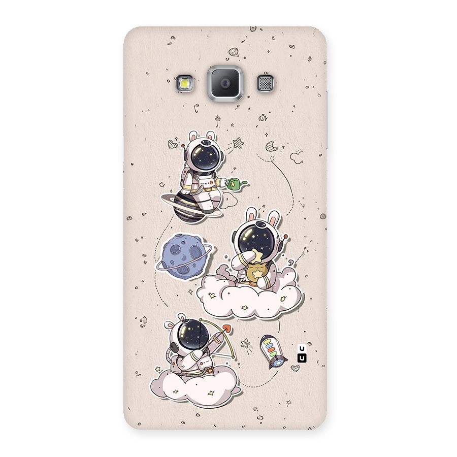 Lovely Astronaut Playing Back Case for Galaxy A7