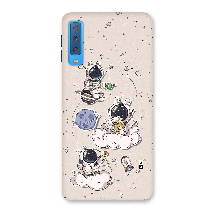 Lovely Astronaut Playing Back Case for Galaxy A7 (2018)