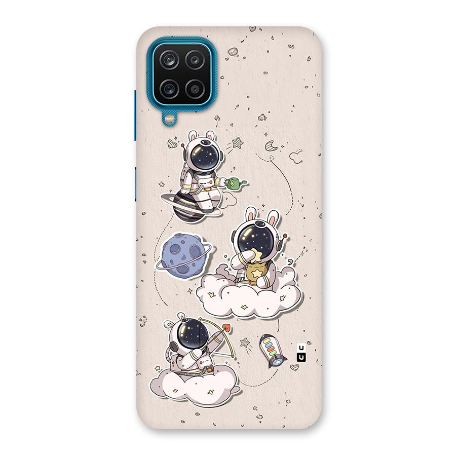 Lovely Astronaut Playing Back Case for Galaxy M12