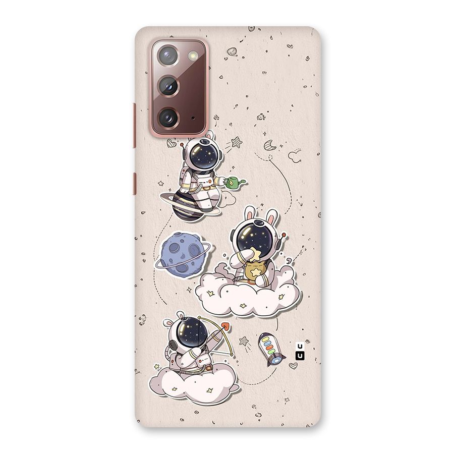Lovely Astronaut Playing Back Case for Galaxy Note 20