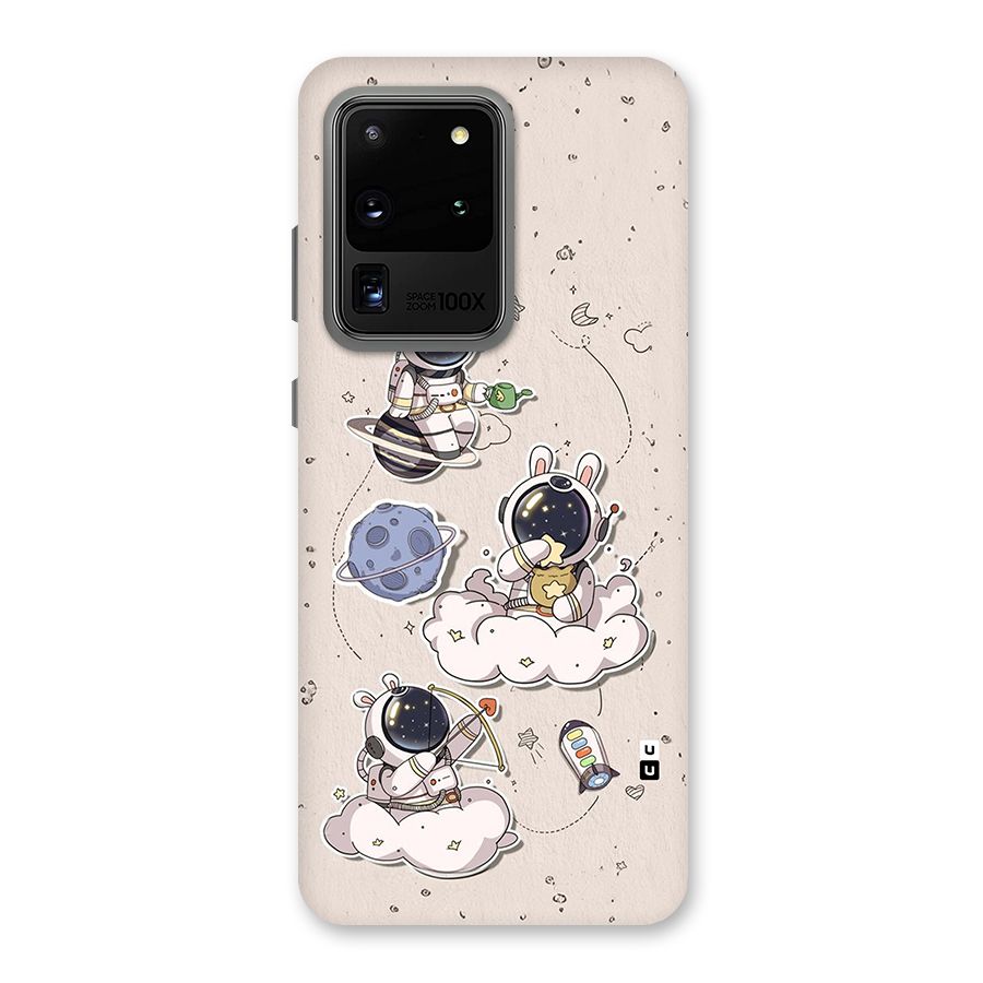 Lovely Astronaut Playing Back Case for Galaxy S20 Ultra