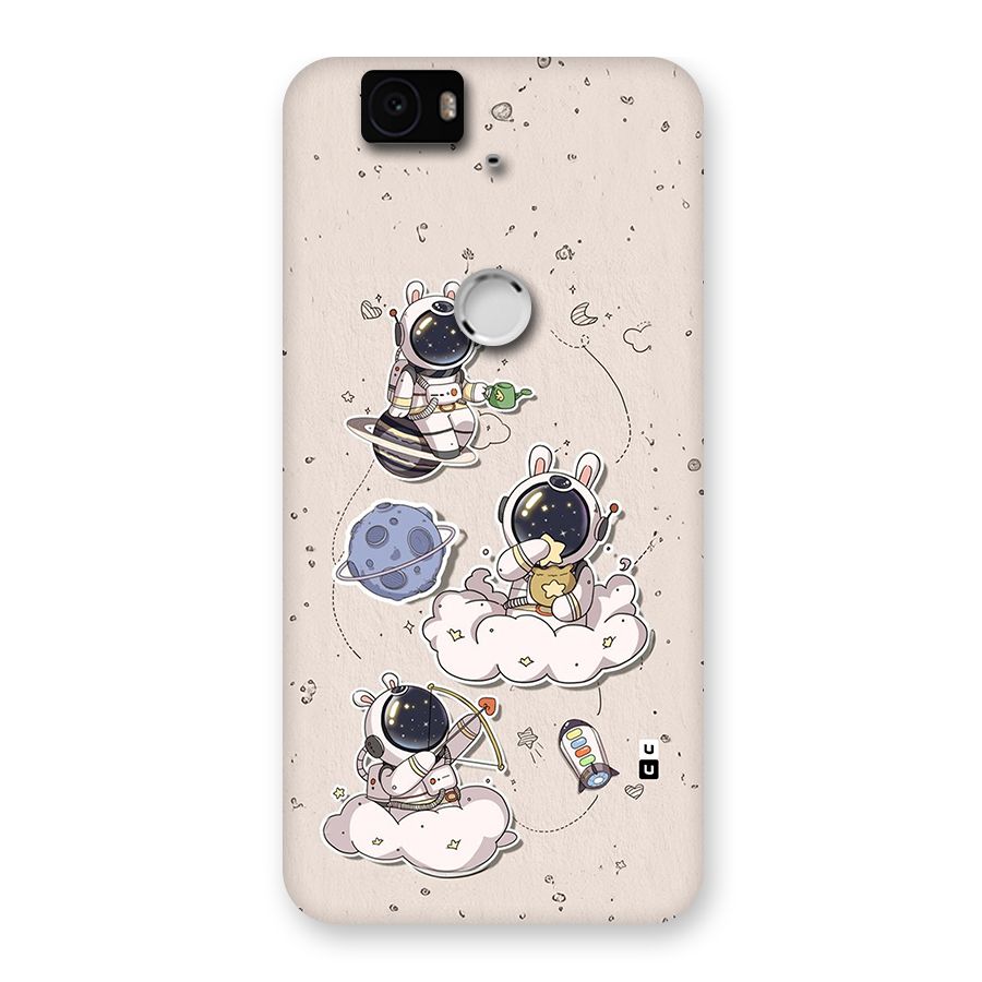 Lovely Astronaut Playing Back Case for Google Nexus 6P