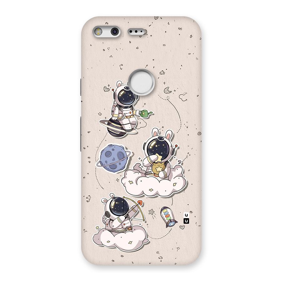 Lovely Astronaut Playing Back Case for Google Pixel