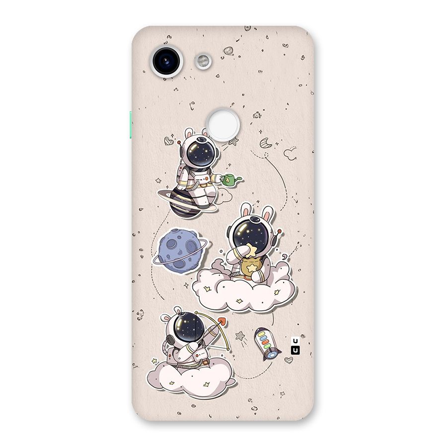 Lovely Astronaut Playing Back Case for Google Pixel 3