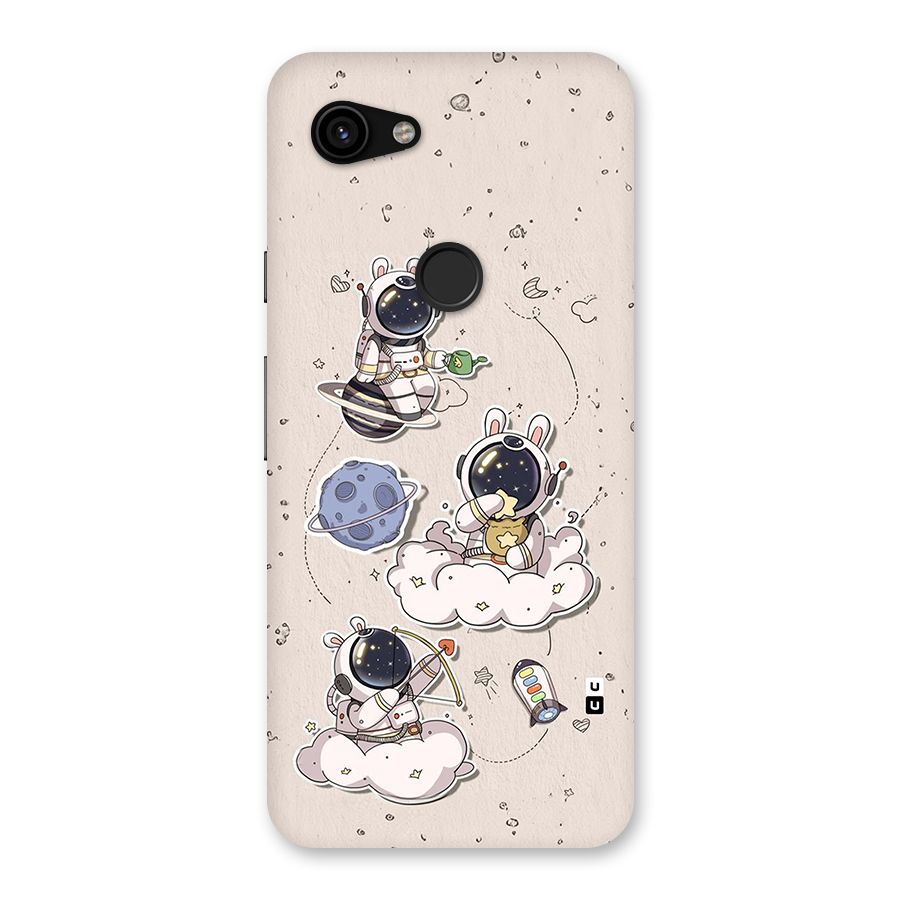 Lovely Astronaut Playing Back Case for Google Pixel 3a
