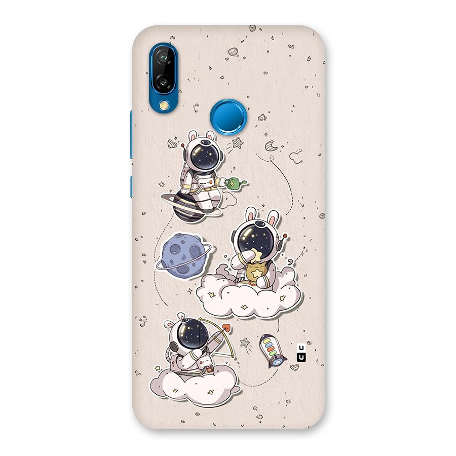 Lovely Astronaut Playing Back Case for Huawei P20 Lite