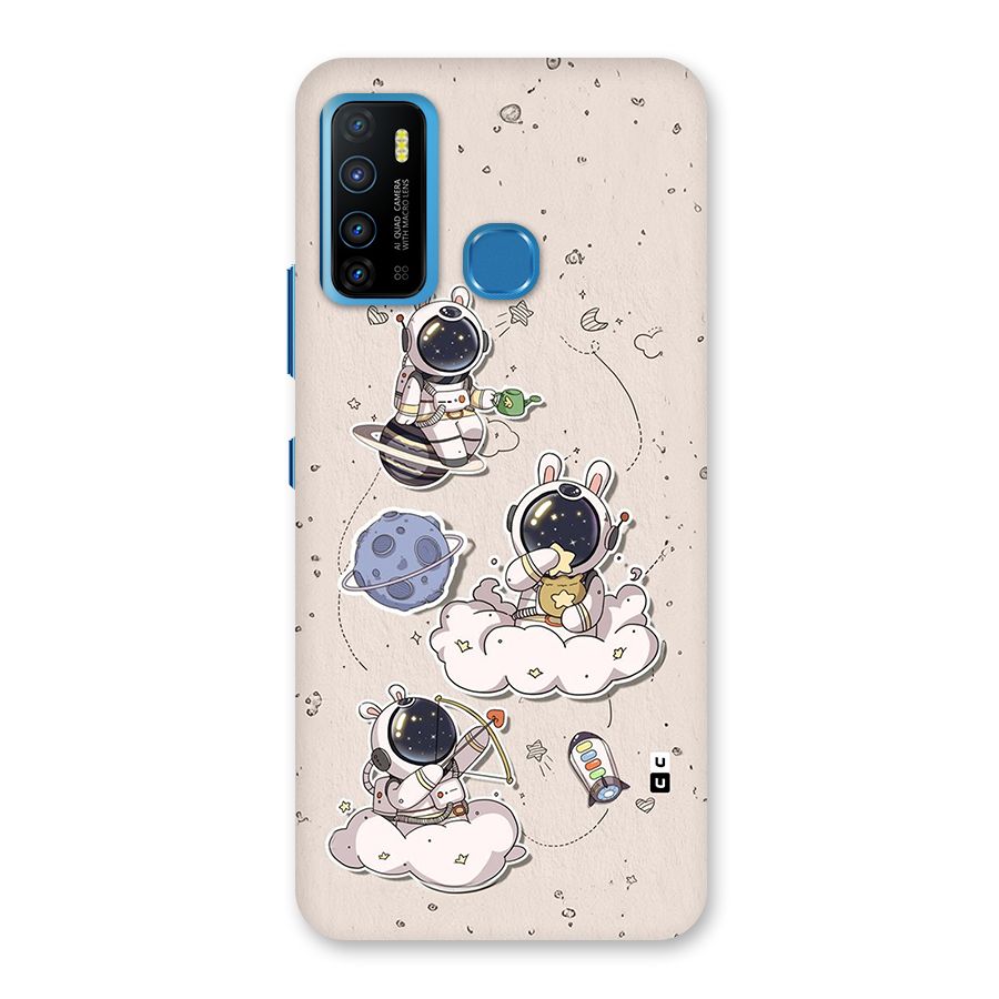 Lovely Astronaut Playing Back Case for Infinix Hot 9