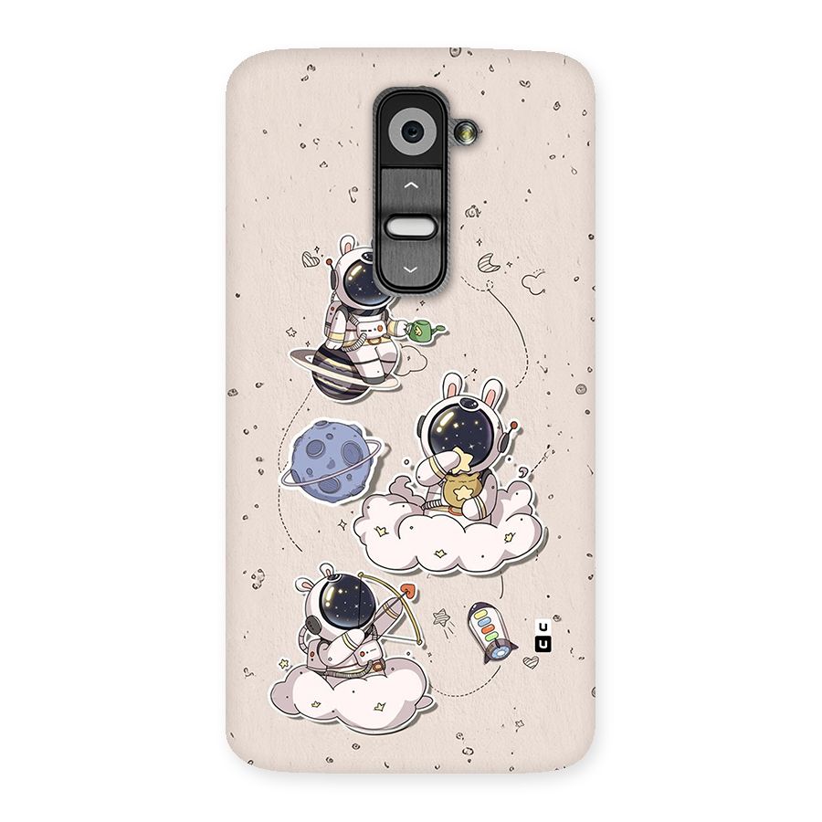 Lovely Astronaut Playing Back Case for LG G2