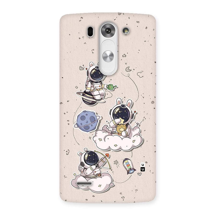 Lovely Astronaut Playing Back Case for LG G3 Beat
