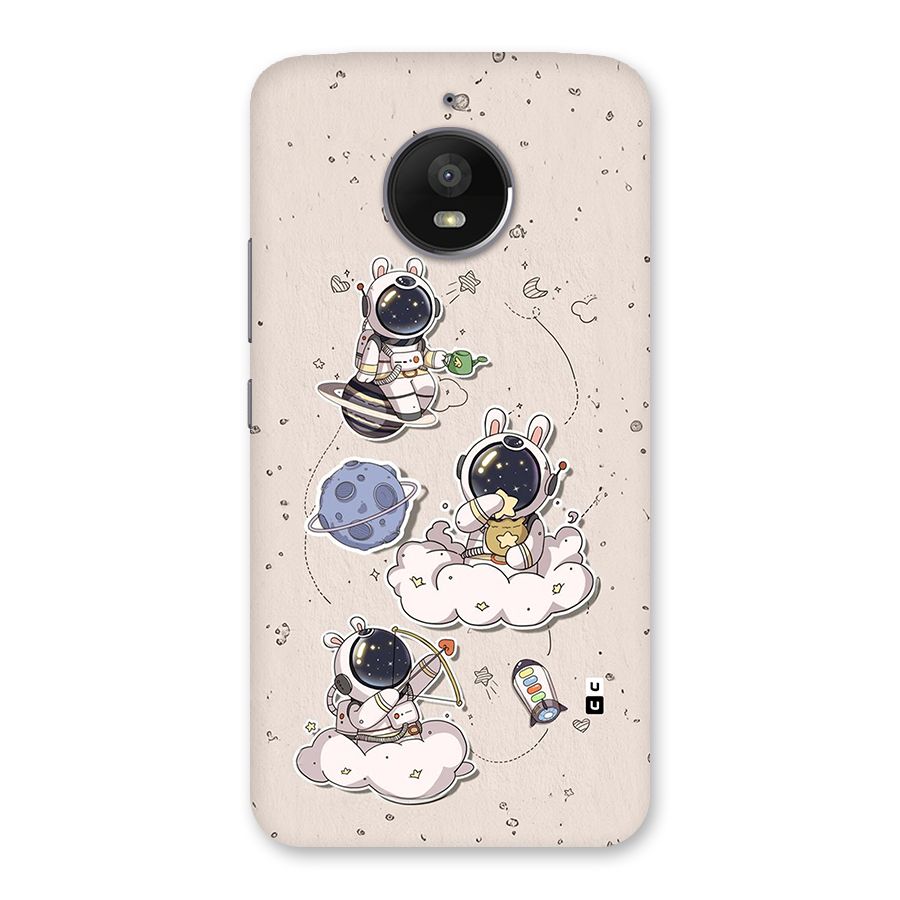 Lovely Astronaut Playing Back Case for Moto E4 Plus