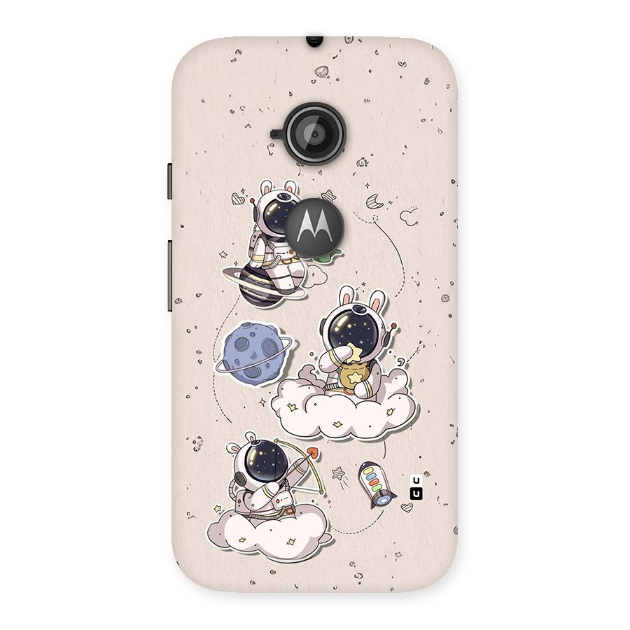 Lovely Astronaut Playing Back Case for Moto E 2nd Gen