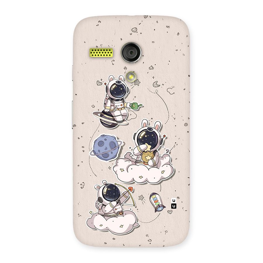 Lovely Astronaut Playing Back Case for Moto G