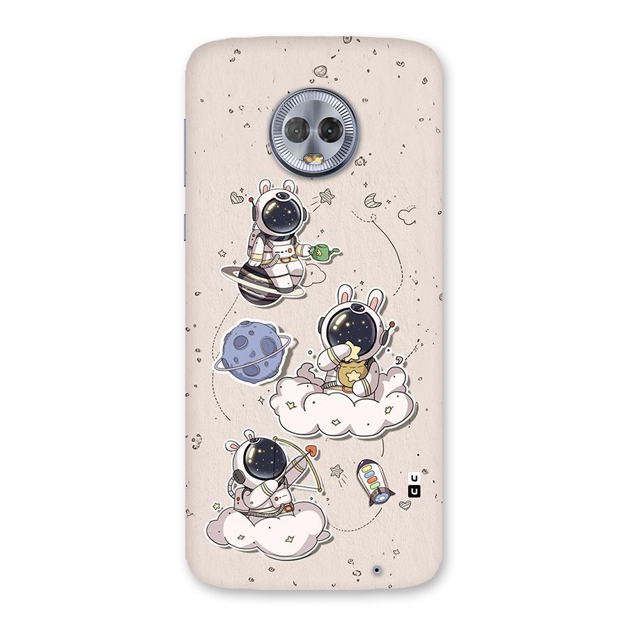 Lovely Astronaut Playing Back Case for Moto G6 Plus