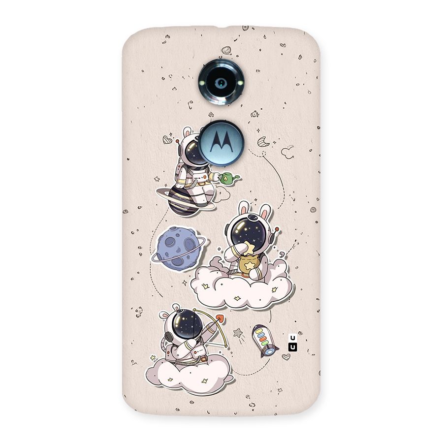 Lovely Astronaut Playing Back Case for Moto X2