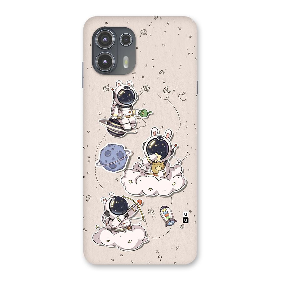 Lovely Astronaut Playing Back Case for Motorola Edge 20 Fusion