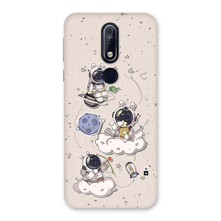 Lovely Astronaut Playing Back Case for Nokia 7.1