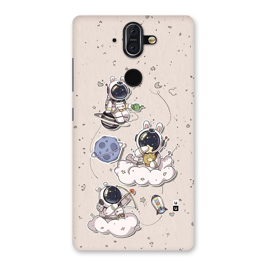 Lovely Astronaut Playing Back Case for Nokia 8 Sirocco