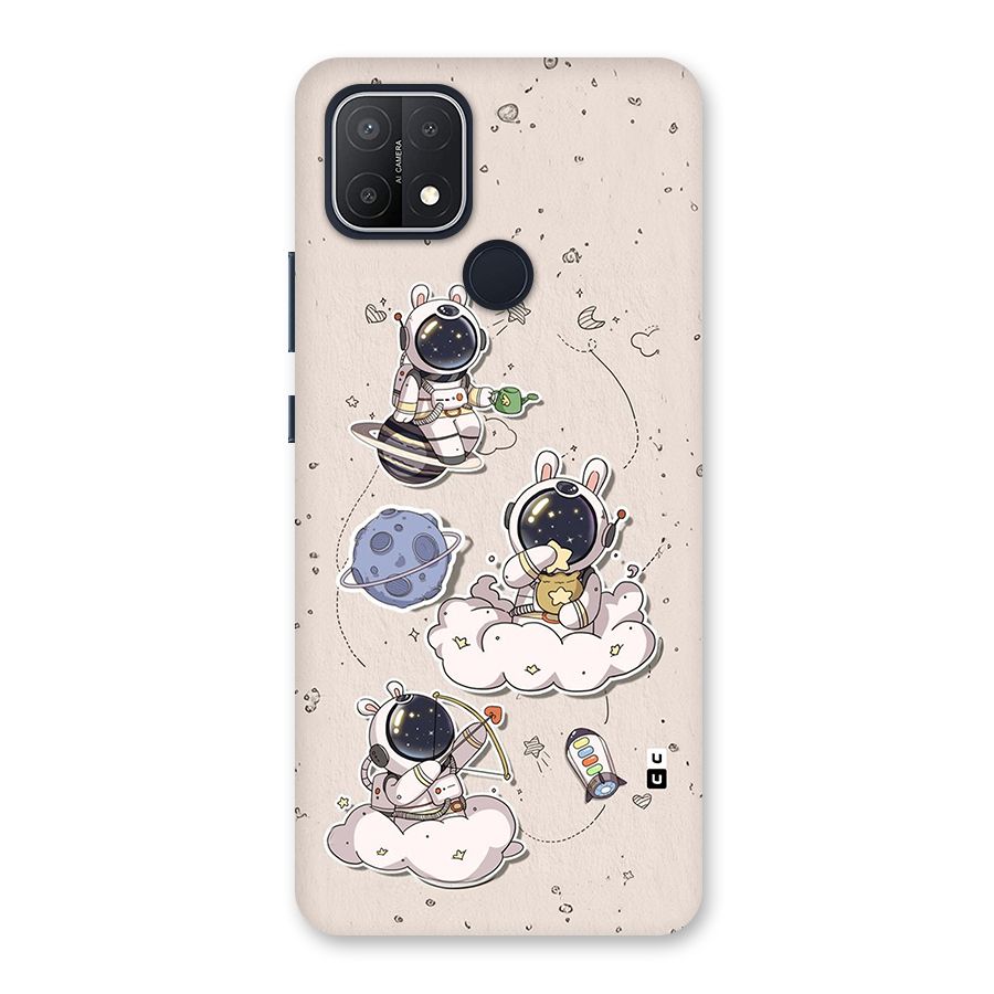 Lovely Astronaut Playing Back Case for Oppo A15