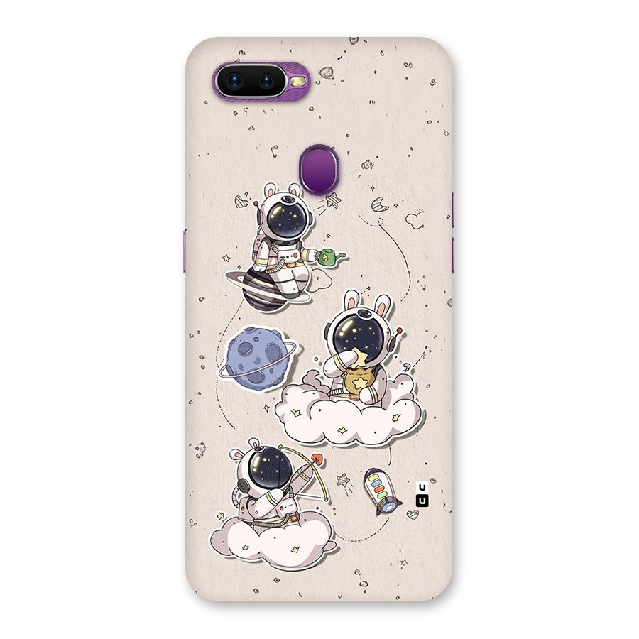Lovely Astronaut Playing Back Case for Oppo F9