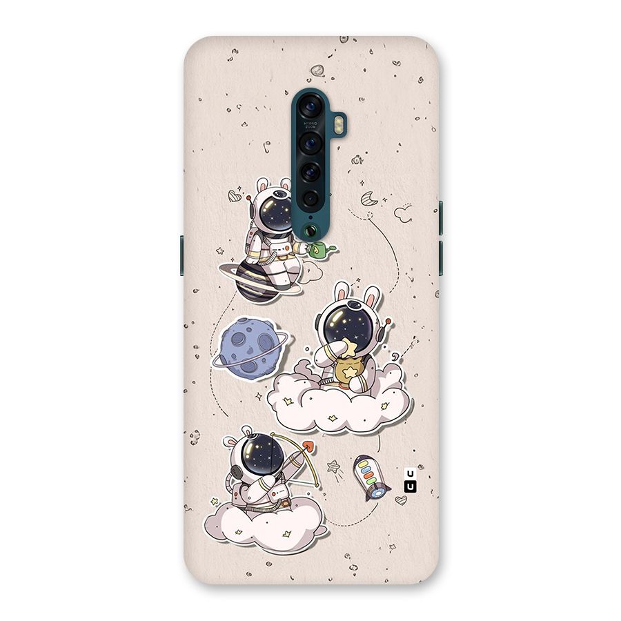 Lovely Astronaut Playing Back Case for Oppo Reno2