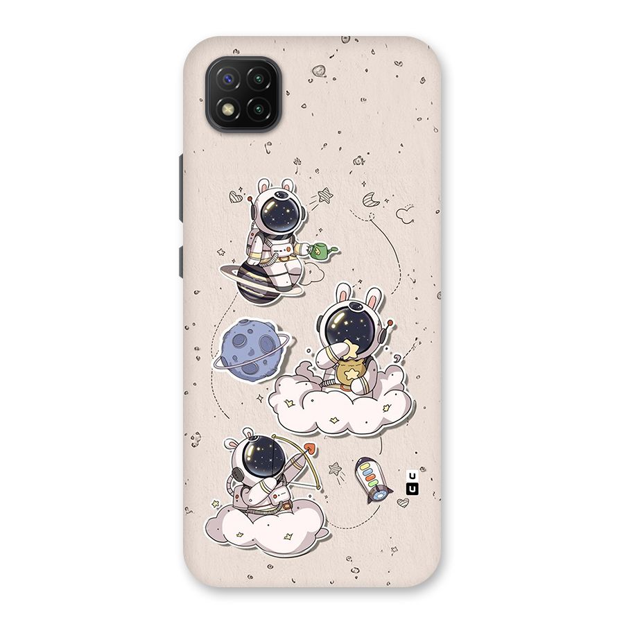 Lovely Astronaut Playing Back Case for Poco C3