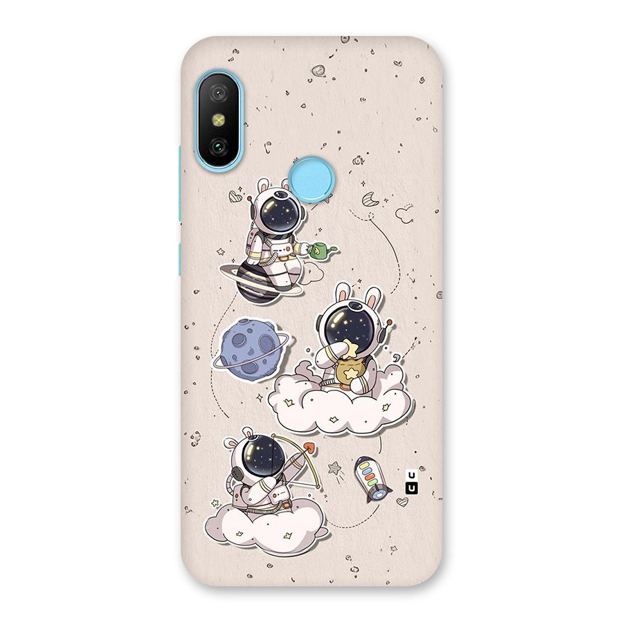 Lovely Astronaut Playing Back Case for Redmi 6 Pro
