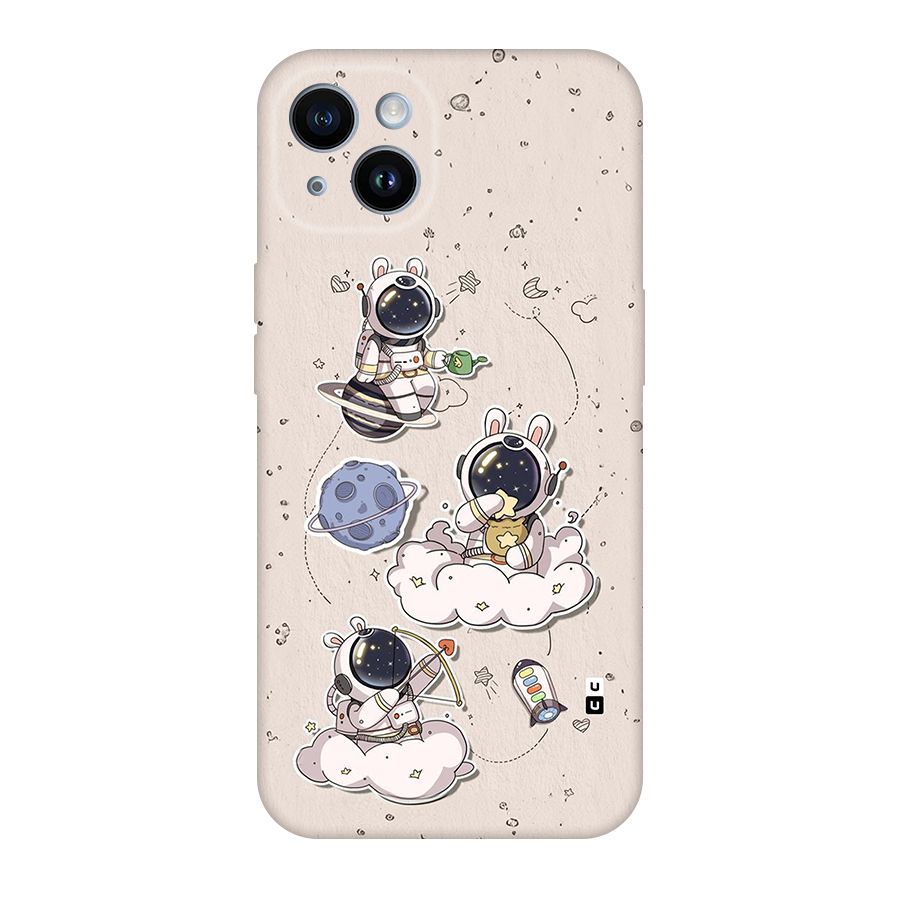 Lovely Astronaut Playing Back Case for iPhone 14
